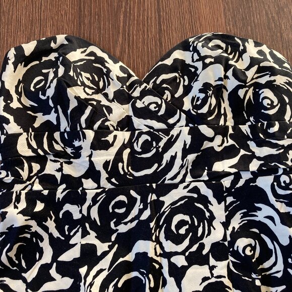 Forever 21 Women's Size Medium Strapless Black and White Cocktail Dress - Picture 2 of 5